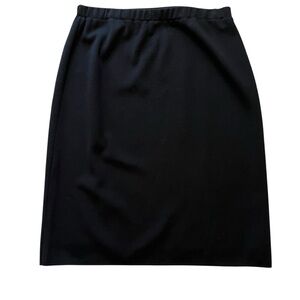 Stizzoli Black Wool Knit Pull On Pencil Skirt 52(16)